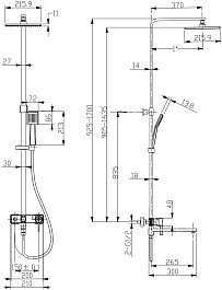 Lemark Душевая система Tropic LM7004CS – фотография-2